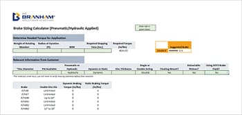 Brake Sizing Calculator